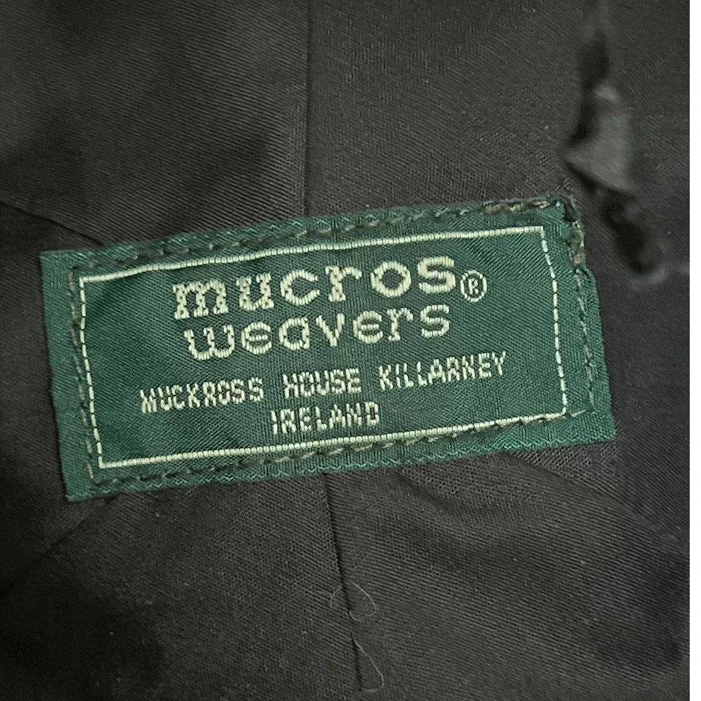 Mucros Weavers Flapper Hat Women One Size Black Wool Felt Made in Ireland Buckle - Picture 6 of 8